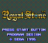 Royal Stone (english translation) Title Screen